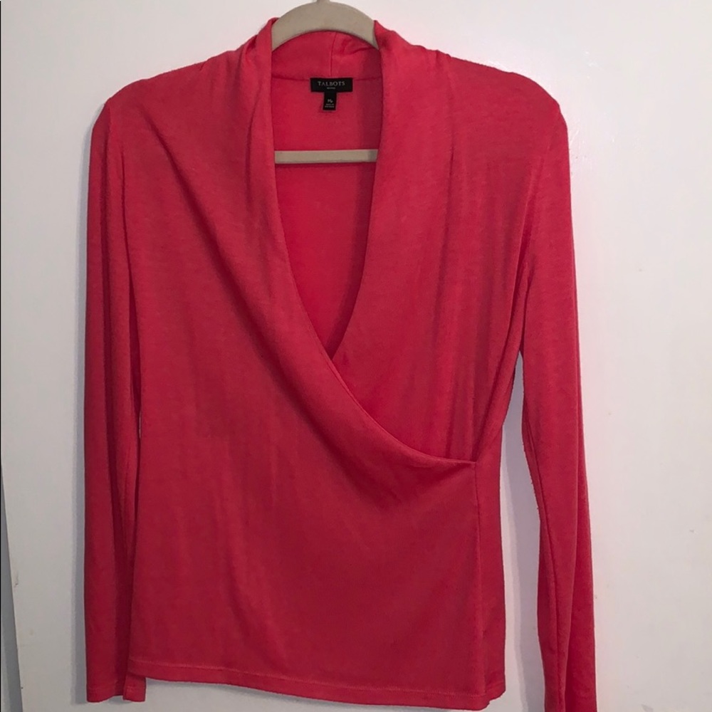 Talbots Deep V Top (petite medium)
